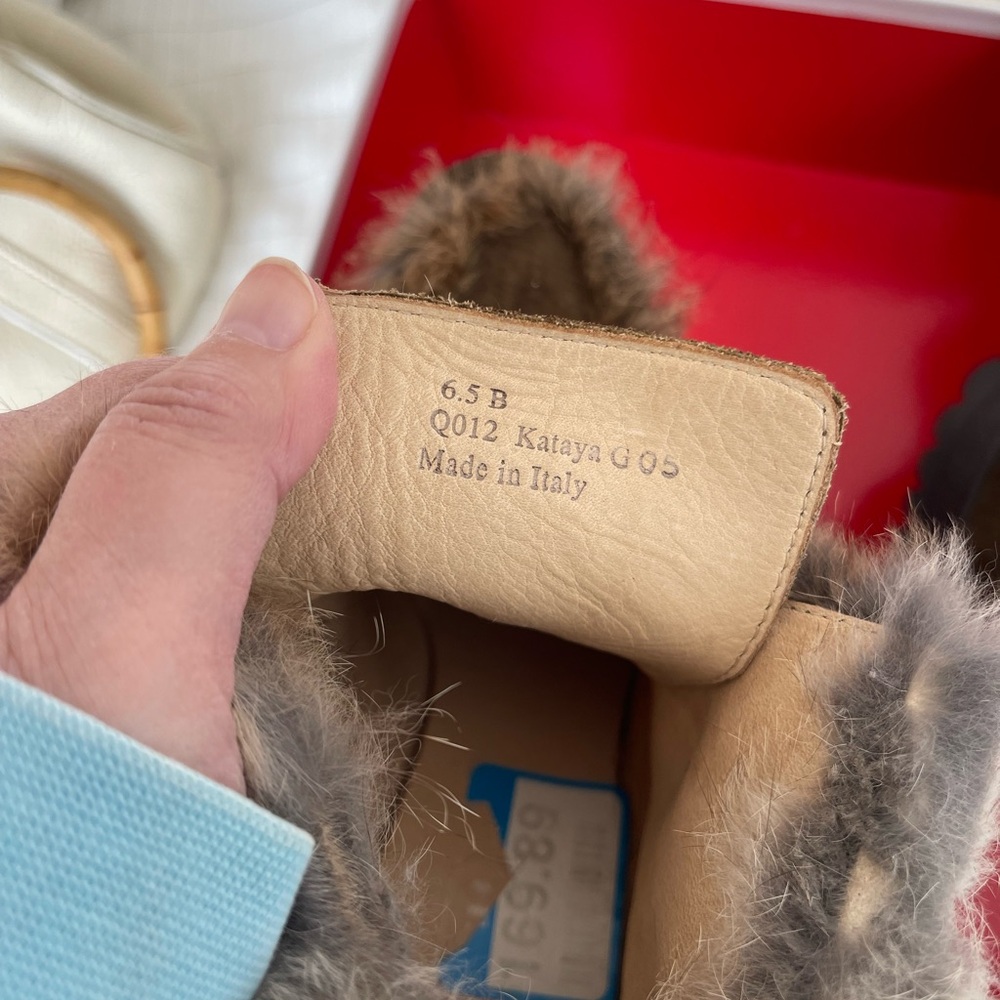 coach suede and real fur boots - Picture 2 of 3
